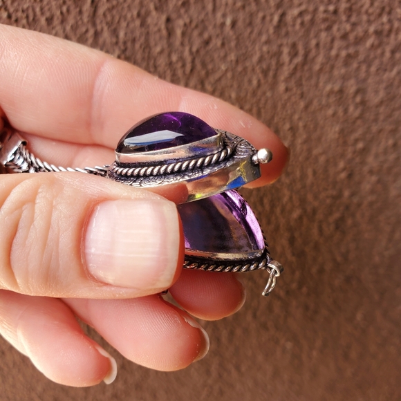 New Awesome Amethyst 925 Silver Poison Bracelet. - Picture 6 of 16